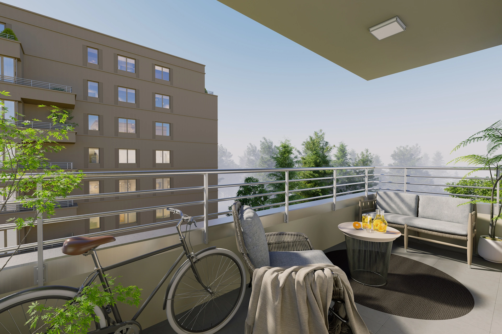 Banacha 12 - Balkon w mieszkaniu 45 m