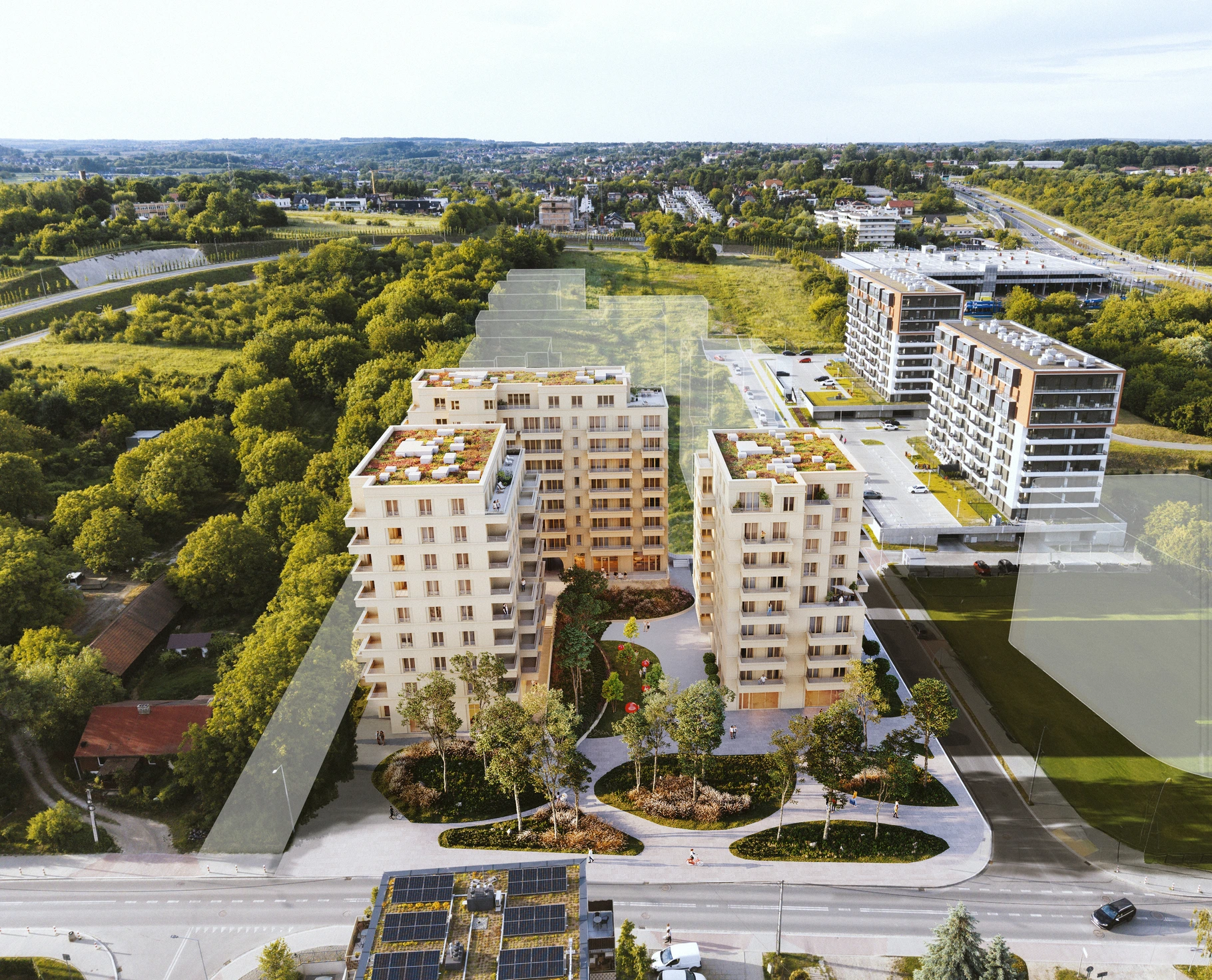 Banacha 12 - z lotu ptaka