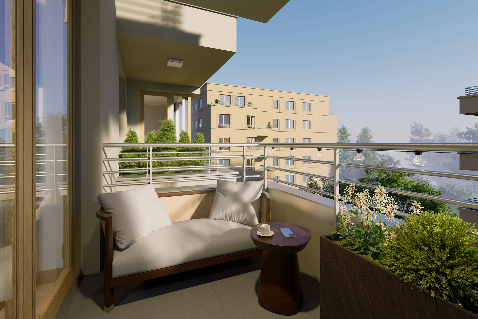 Banacha 12 - Balkon w mieszkaniu 35 m